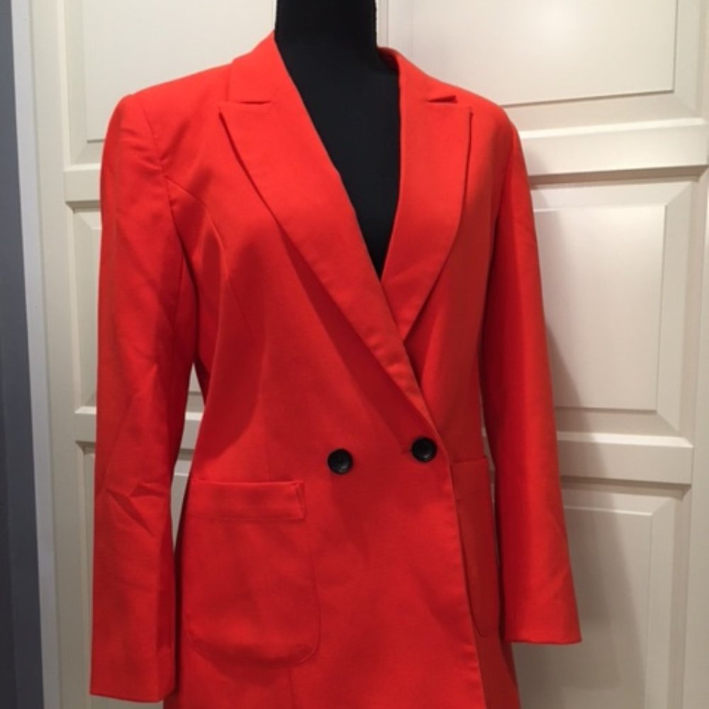 Y.A.S. Suit Set (Blazer and Pants) Orange, Size Small - Picture 2 of 5